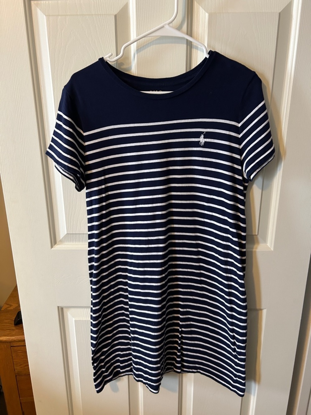 Ralph Lauren Navy T-Shirt with White Graphic